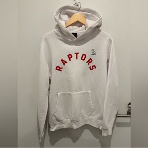OVO White and Red Raptors Hoodie